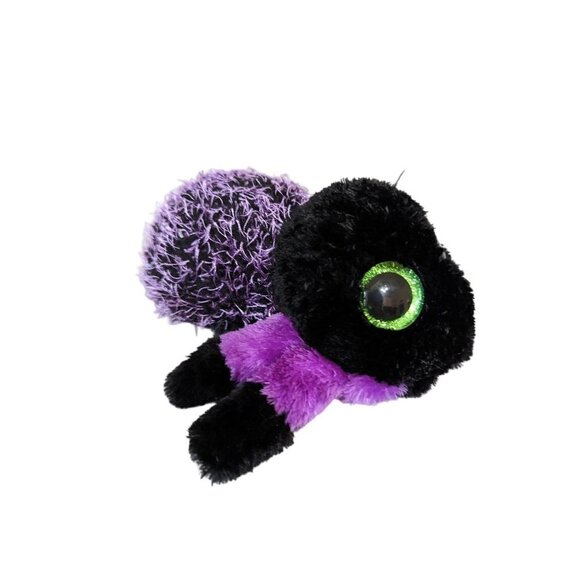 Ty Beanie Boos Creeper the Purple Black Spider  Plush Stuffed Animal 7" - Picture 2 of 7